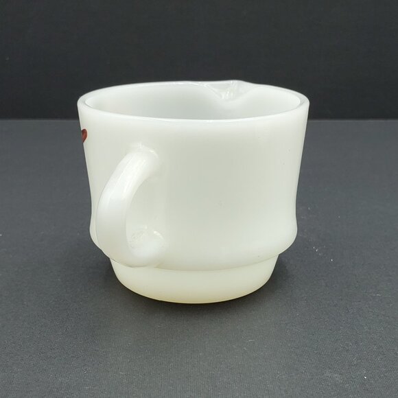 Anchor Hocking Fire King Fruit Peach Gay Fad Creamer Sugar Bowl with Lid - Picture 9 of 13